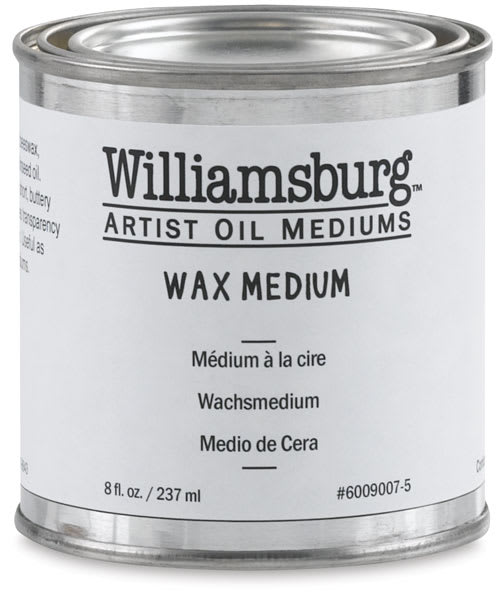Open in modal - Williamsburg Wax Medium - Front view of 8 oz. Can
