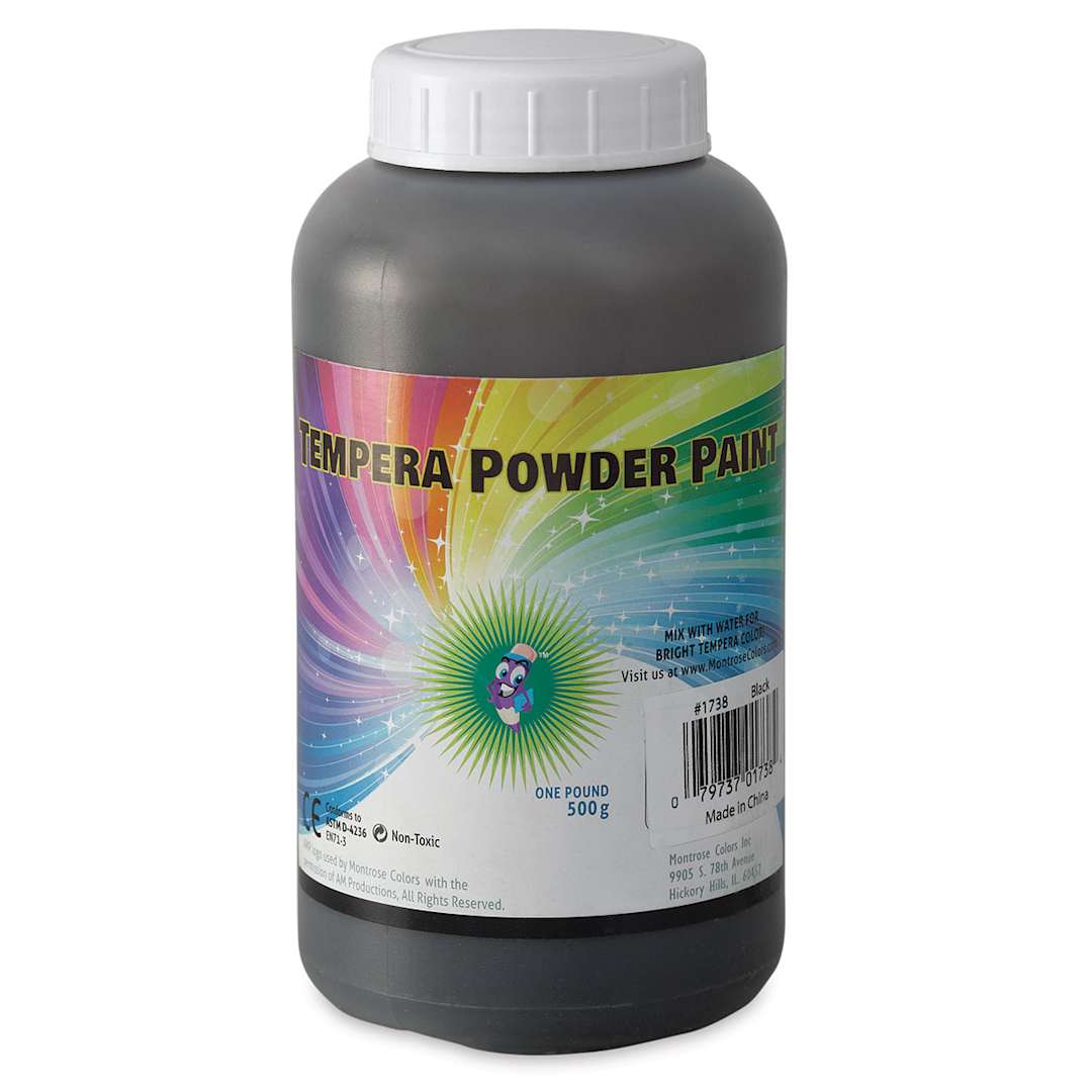 Open in modal - Three Little Twigs Tempera Powder Paint - Black, 1 lb, Jar