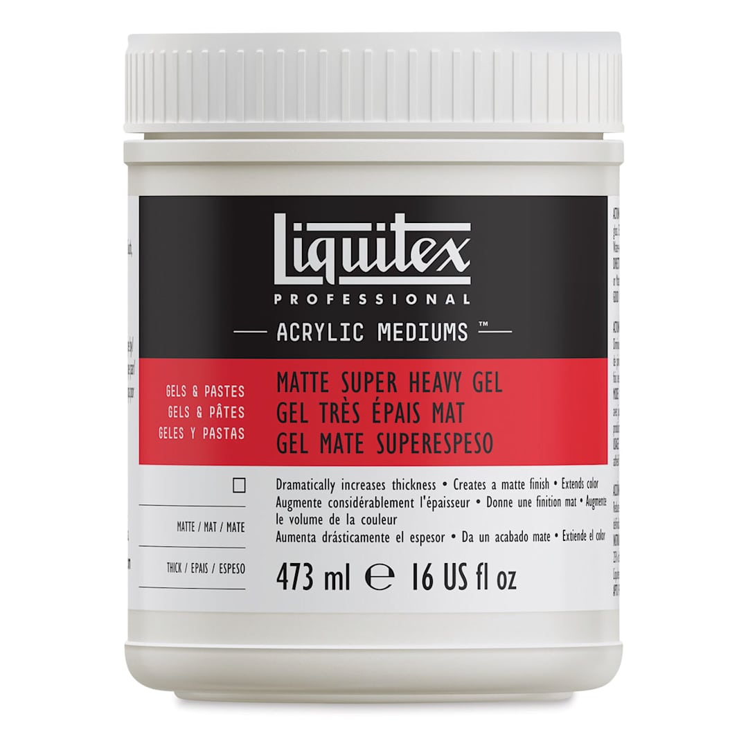 Open in modal - Liquitex Medium - Super Heavy Gel Medium, Matte, 16 oz jar