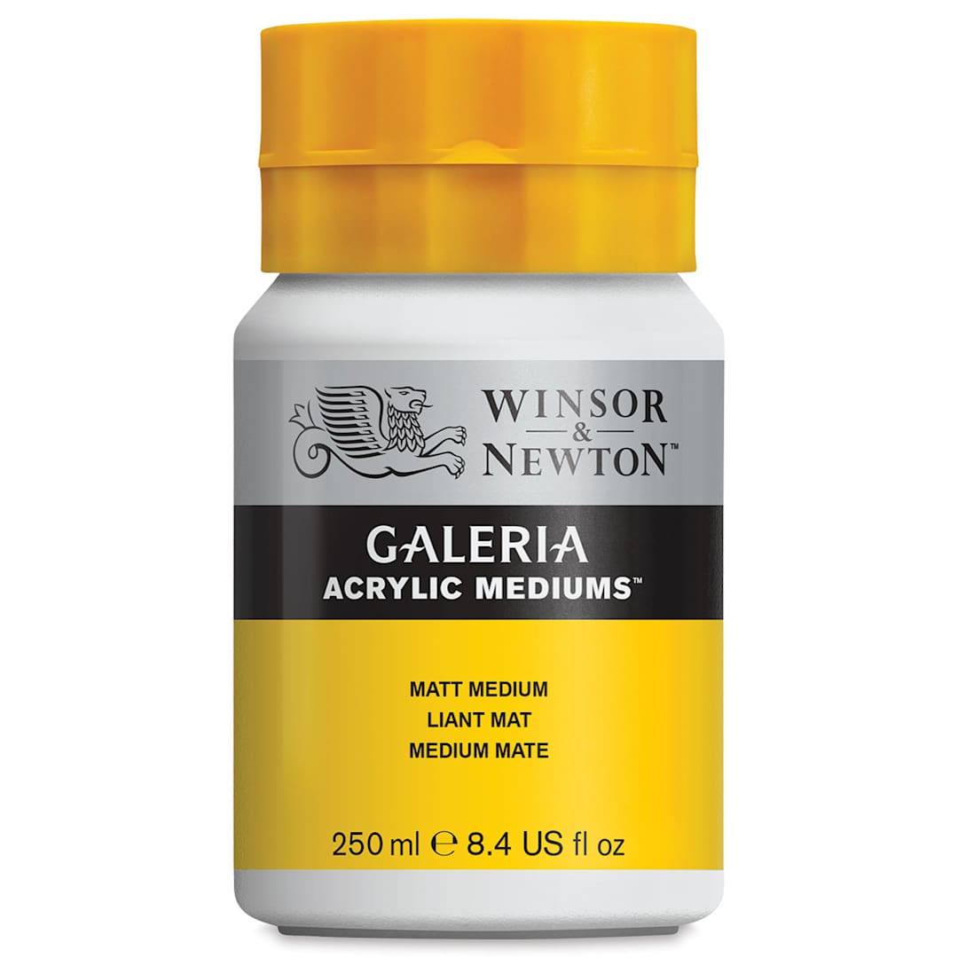 Open in modal - Winsor & Newton Galeria Polymer Mediums - Front of bottle of Matte Medium
