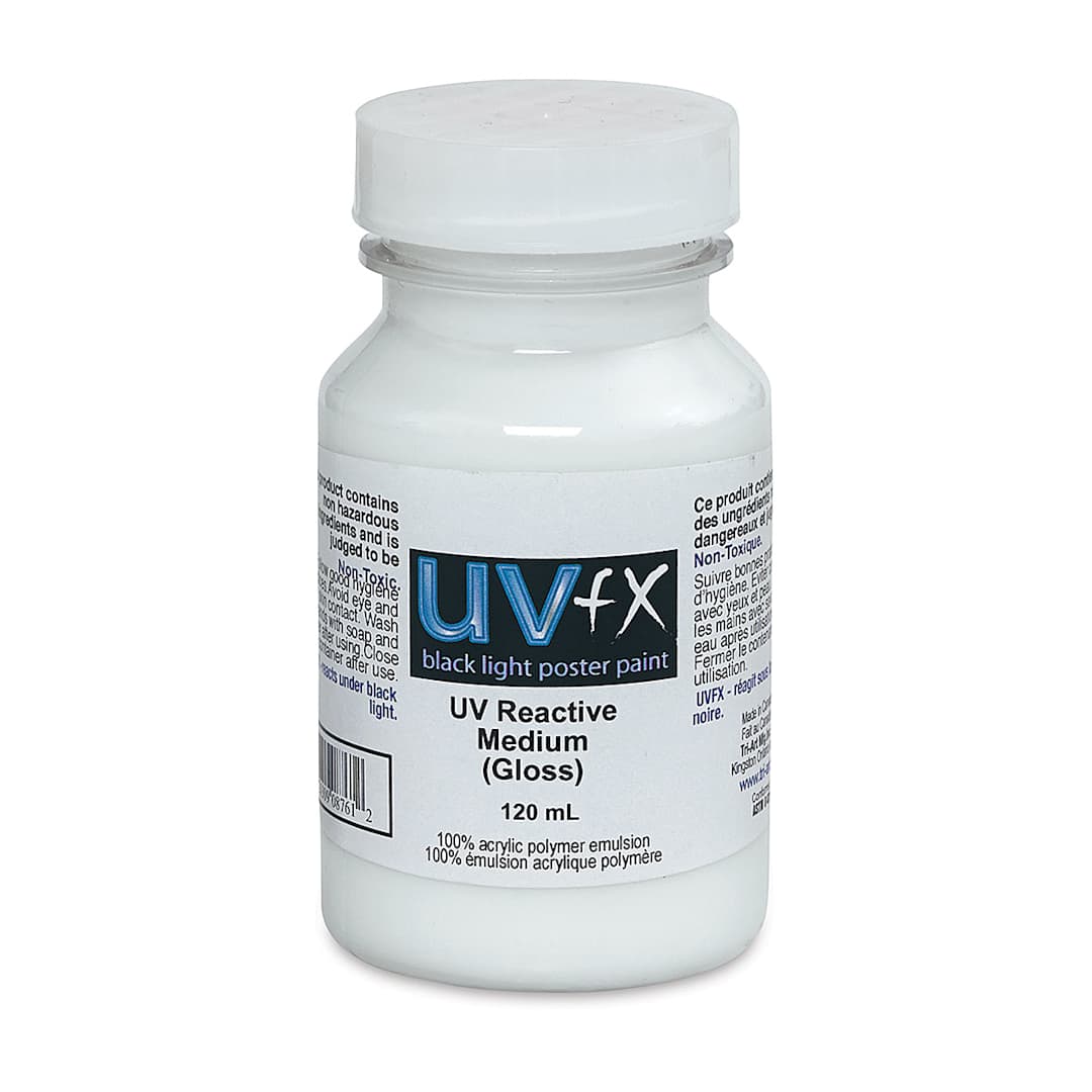Open in modal - Tri-Art UV FX Medium - UV Reactive Medium - Gloss, 120 ml Bottle