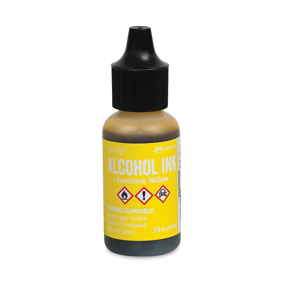 Open in modal - Ranger Tim Holtz Alcohol Ink - Sunshine Yellow, 0.5 oz