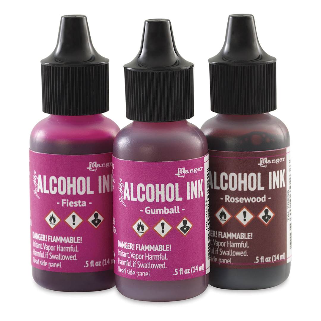 Open in modal - Ranger Tim Holtz Alcohol Ink - Pink/Red, Set of 3