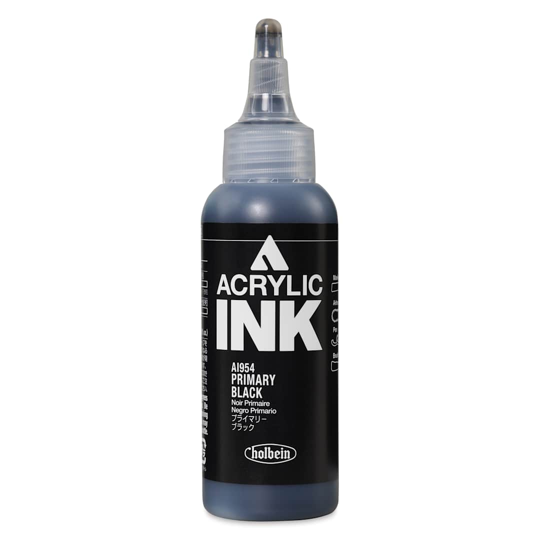 Open in modal - Holbein Acrylic Ink - Primary Black, 100 ml
