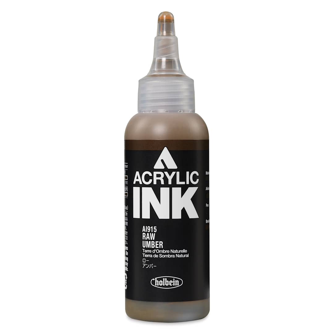 Open in modal - Holbein Acrylic Ink - Raw Umber, 100 ml