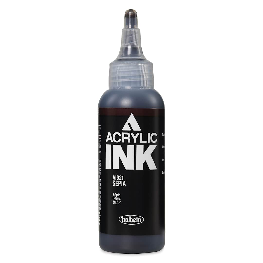 Open in modal - Holbein Acrylic Ink - Sepia, 100 ml