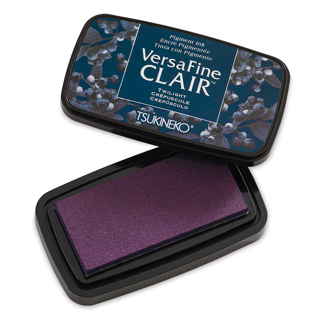 Open in modal - VersaFine Clair Ink Pad - Twilight with lid off