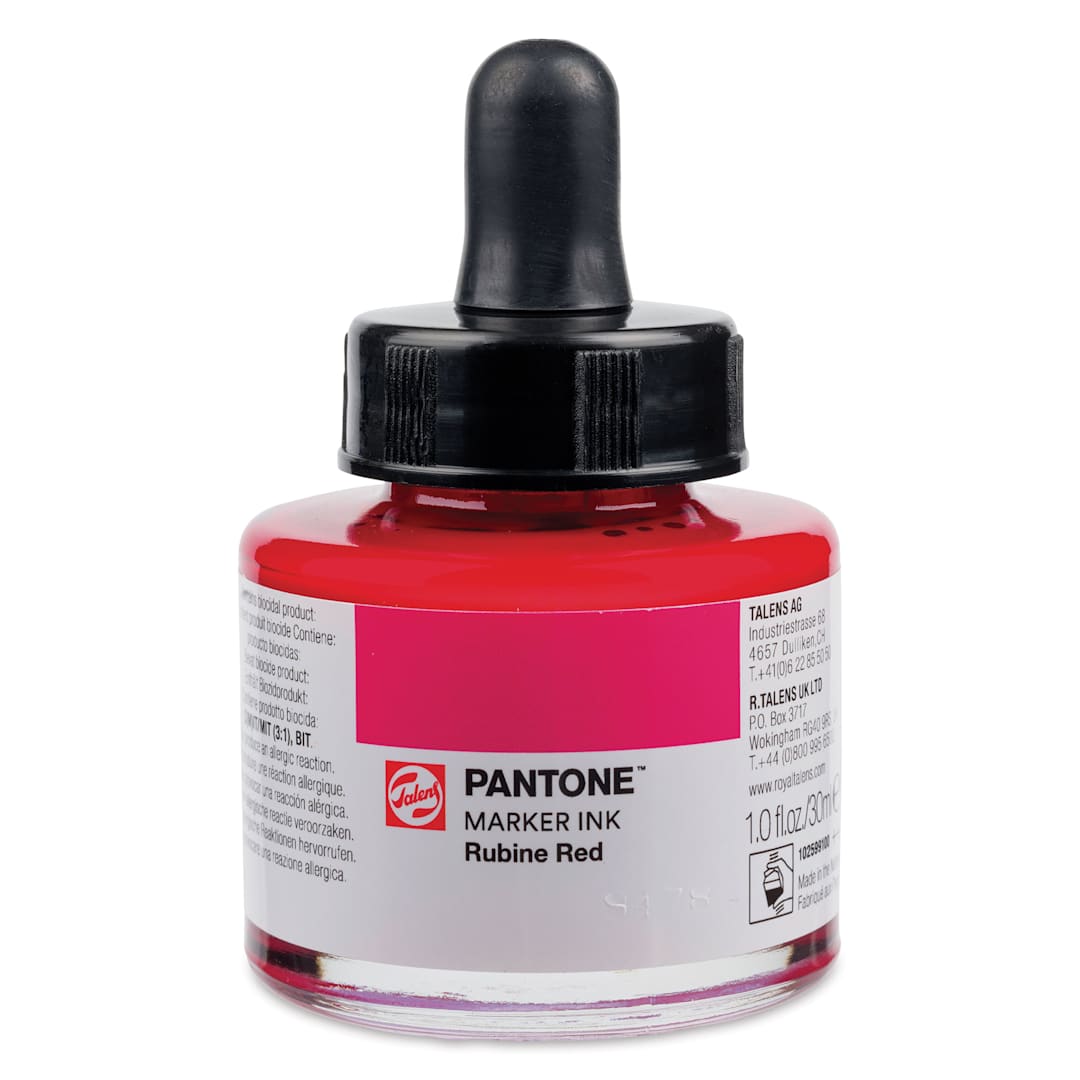Open in modal - Talens Pantone Marker Ink Refill - Rubine Red, 30 ml