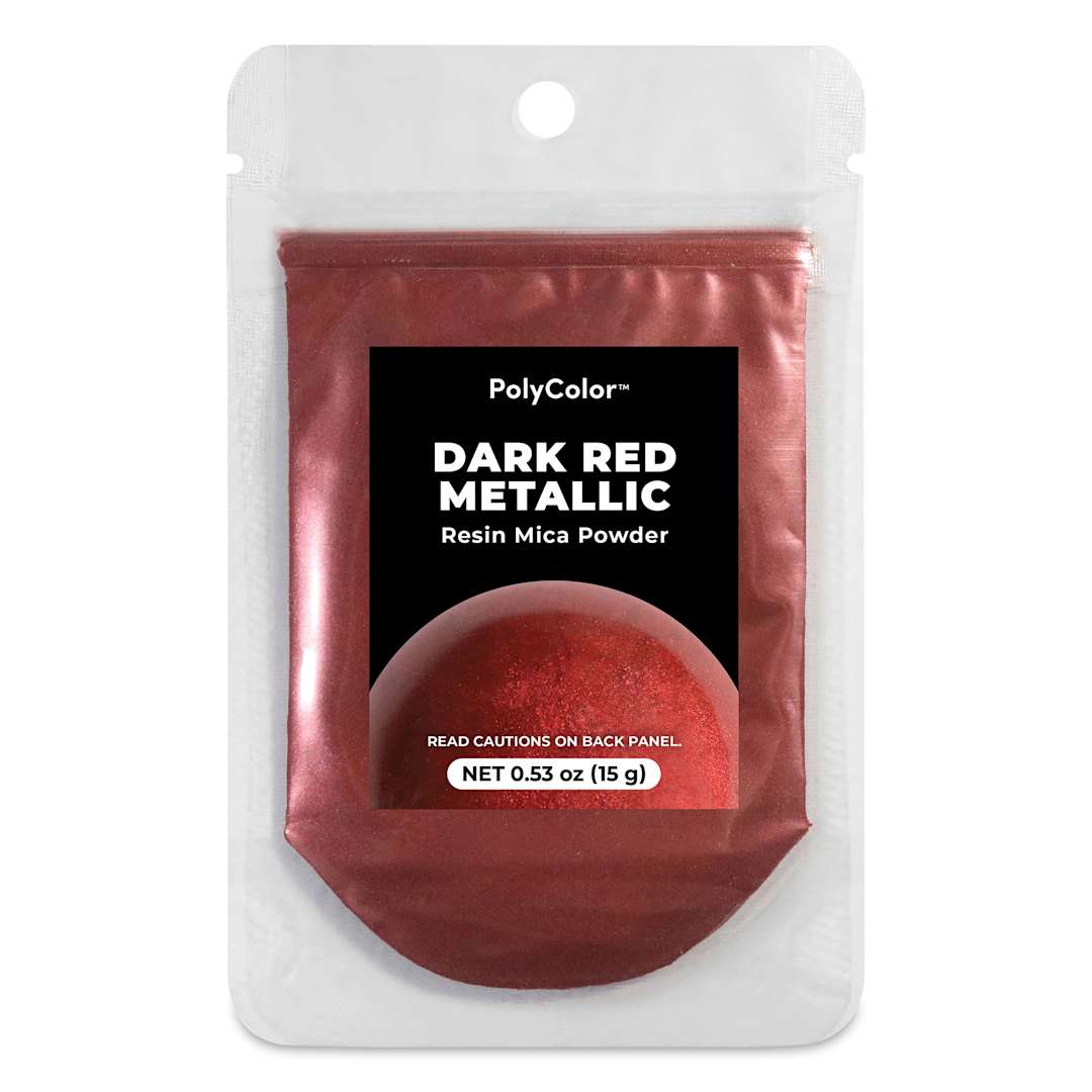Open in modal - PolyColor Resin Pigment Powder - Dark Red Metallic, 15 g