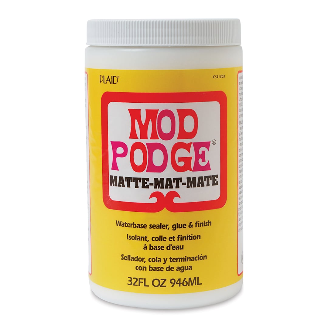 Open in modal - Plaid Mod Podge - Matte Finish, Quart, front of the jar