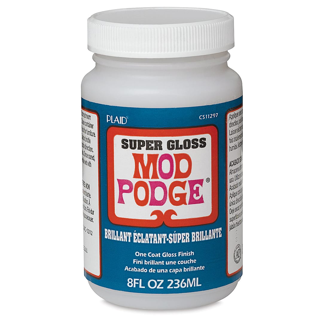 Open in modal - Plaid Mod Podge - Super Gloss Finish, 8 oz, front of the jar