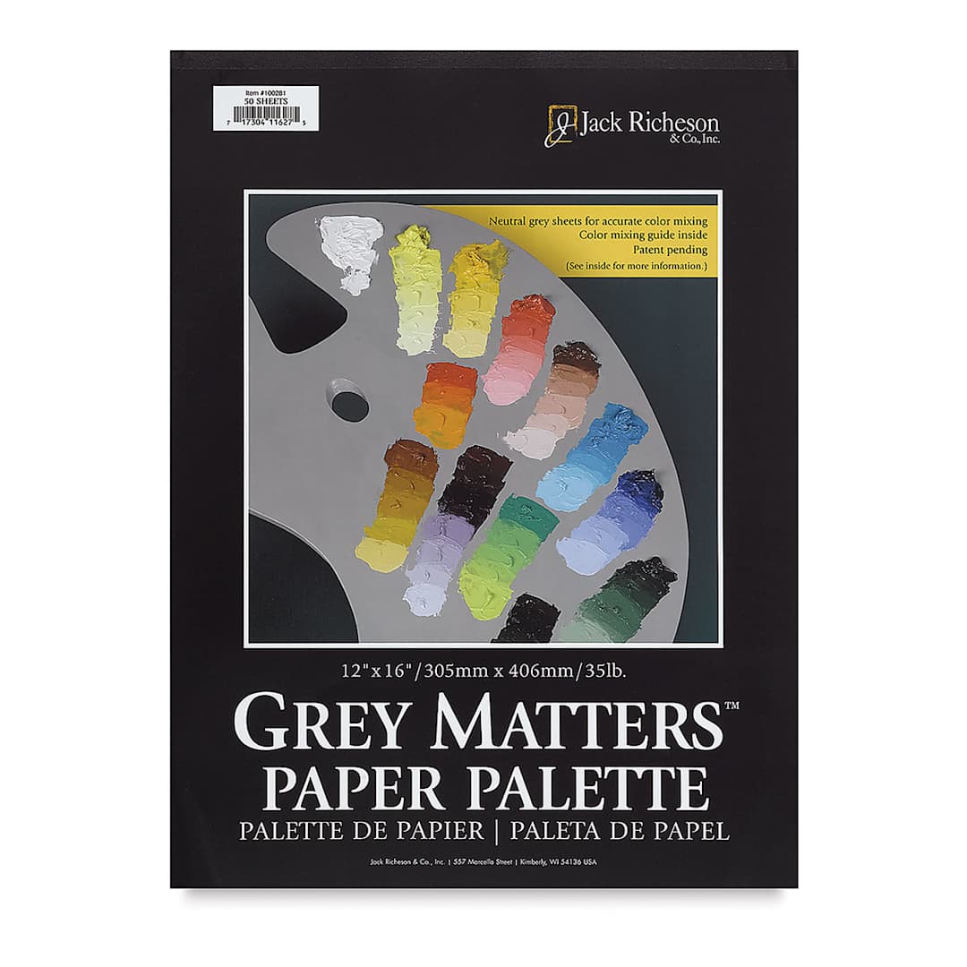 Open in modal - Richeson Gray Matters Paper Palette - 12" x 16", Gray, 50 Sheets