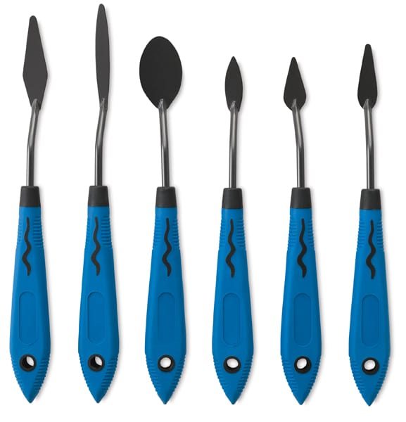 Open in modal - Blick Comfort Grip Palette Knives by RGM - Basic, Set of 6