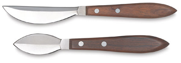 Open in modal - Richeson Canvas Scrapers - Long and Short blade Scrapers shown horizontally
