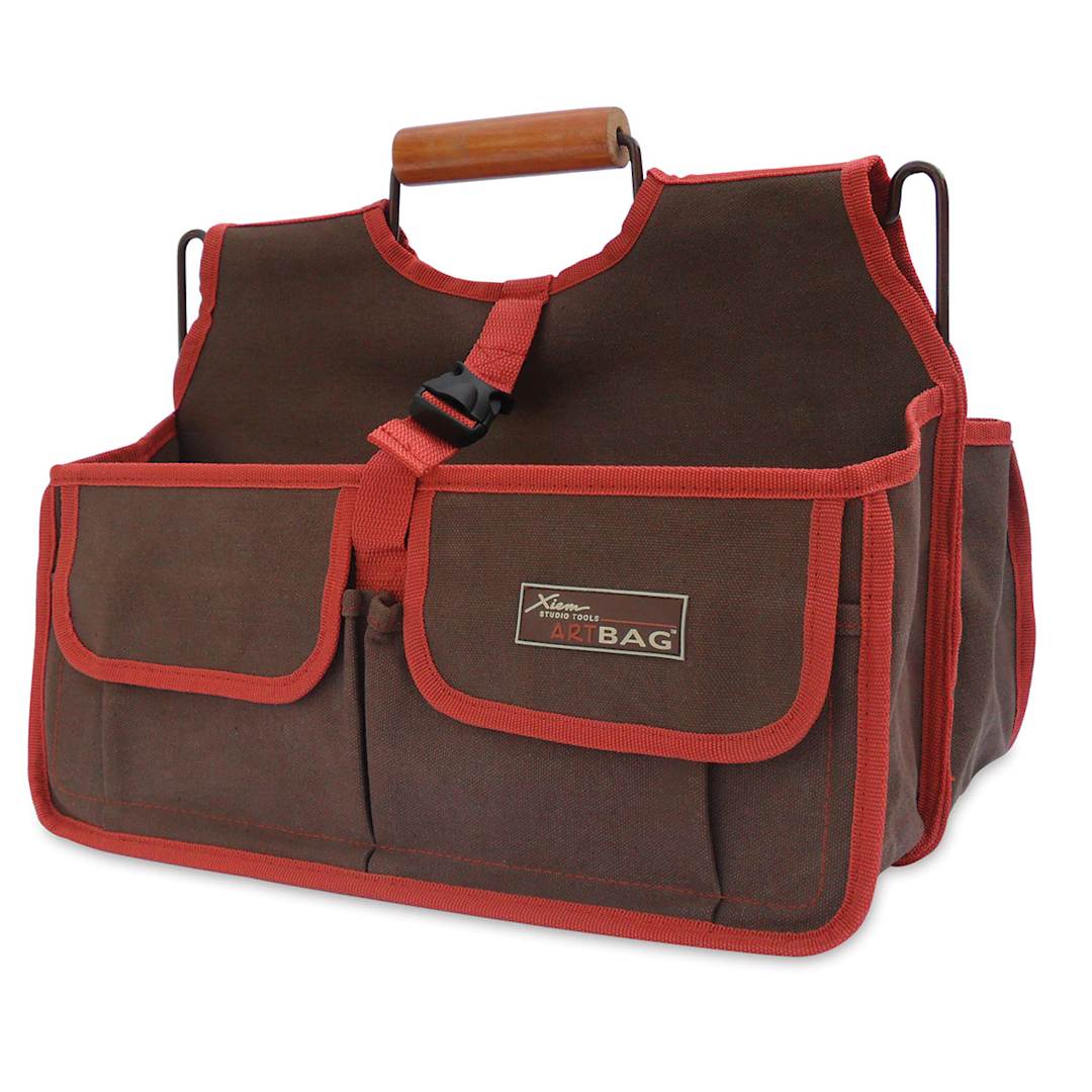 Open in modal - Xiem Studio Art Bag - Right angled view of empty bag