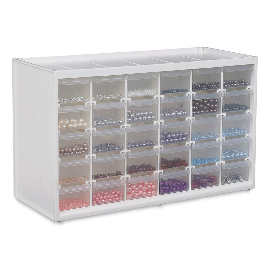 Open in modal - ArtBin Store-In-Drawer Cabinet - Angled view of 30-Drawer Cabinet. Art supplies not included