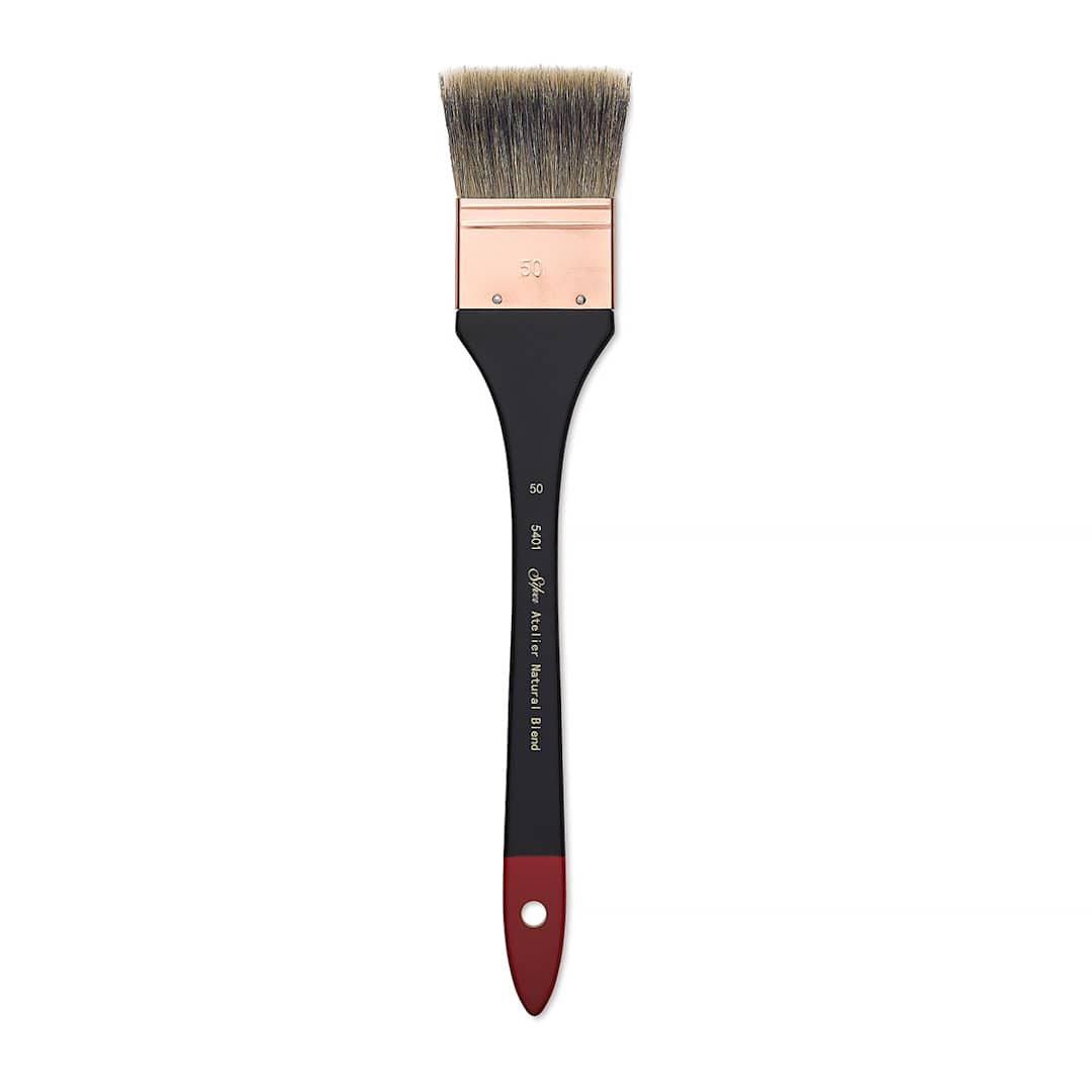 Open in modal - Silver Brush Atelier Badger Blend Flat Mottler Brush - Size 50