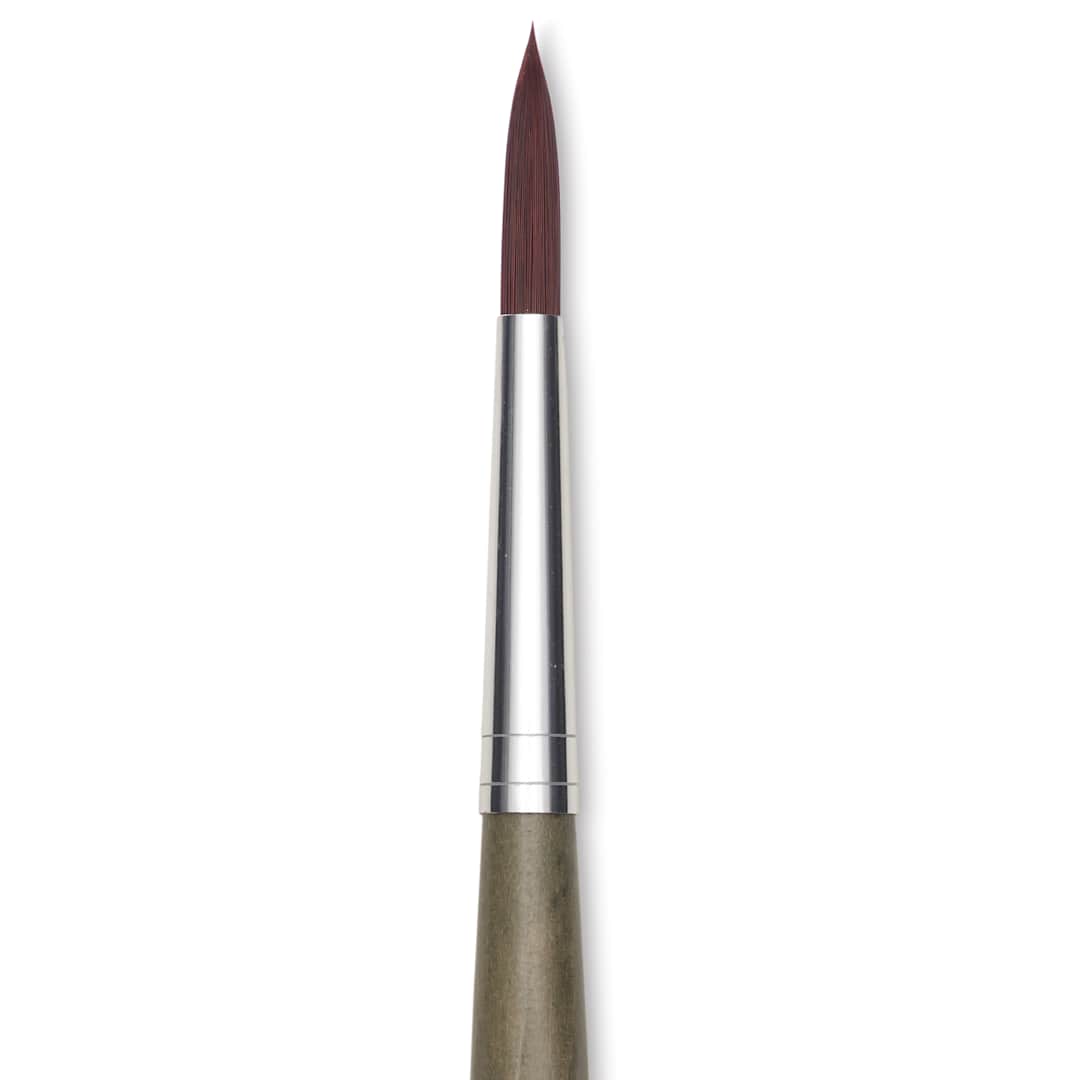 Open in modal - Da Vinci Forte Synthetic Brush - Round, Short Handle, Size 8, close-up