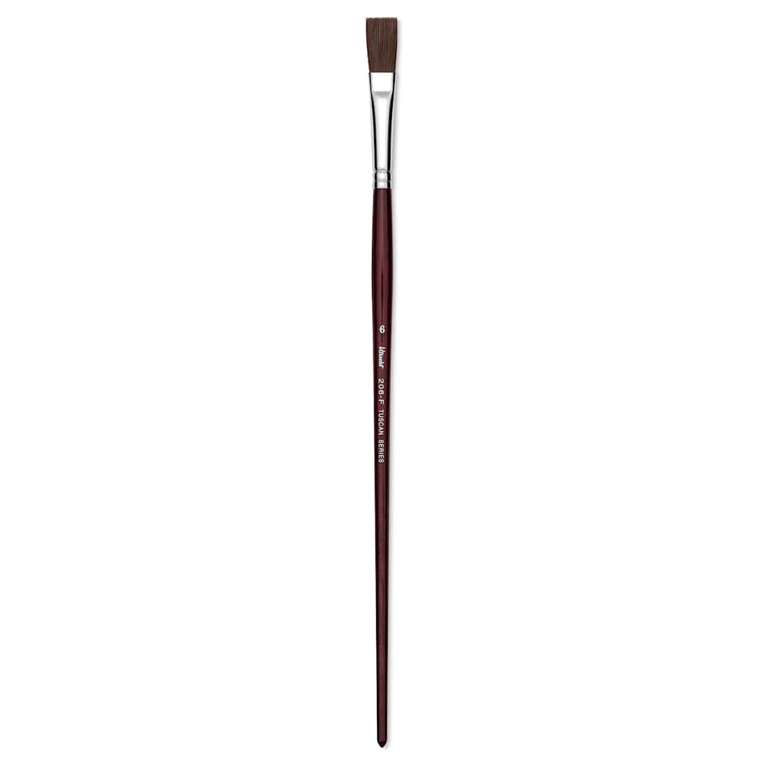 Open in modal - Utrecht Tuscan Synthetic Angle - Size 6, Long Handle
