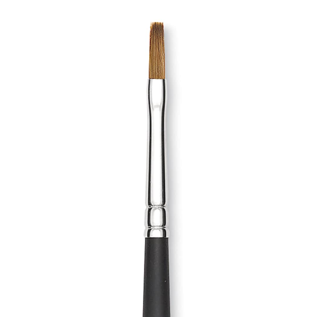 Open in modal - Blick Masterstroke Finest Red Sable Brush - Flat, Size 2, Long Handle close-up
