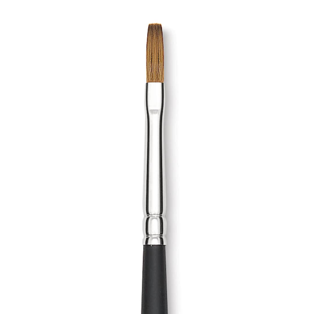 Open in modal - Blick Masterstroke Finest Red Sable Brush - Flat, Size 3, Long Handle close-up