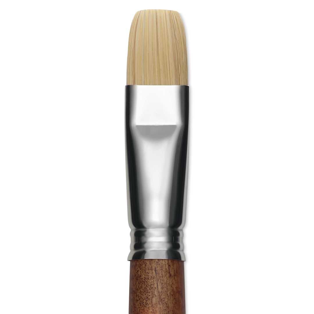 Open in modal - Escoda Futura Synthetic Bristle Brush - Series 5420, Bright, Size 20, Long Handle, close-up