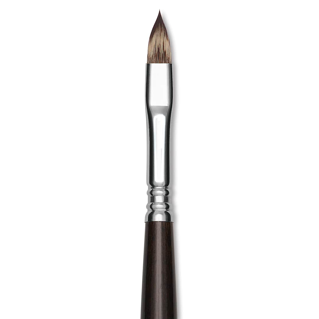 Open in modal - Escoda Vintage Synthetic Brush - Filbert, Long  Handle, Size 8