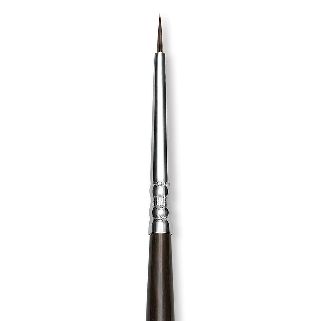 Open in modal - Escoda Vintage Synthetic Brush - Round Pointed, Long  Handle, Size 2/0