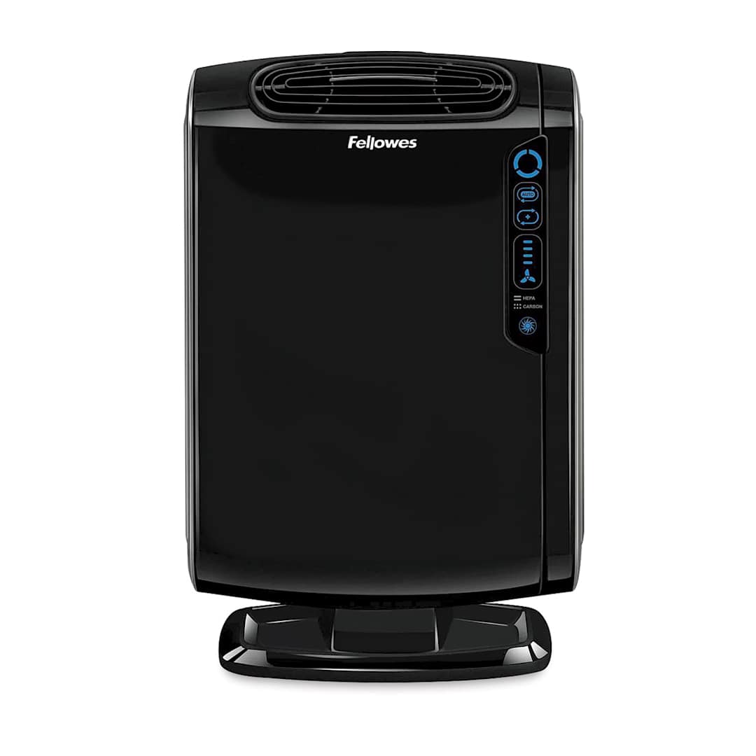 Open in modal - Fellowes AeraMax Air Purifiers - Front view of Black Purifier 190