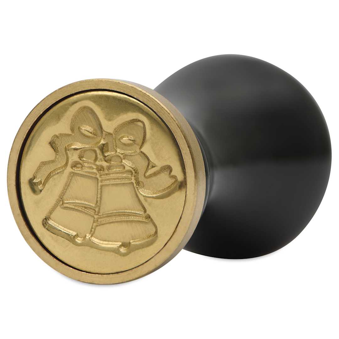 Open in modal - Manuscript Wax and Seal Small Ceramic Coin Set - Bell, close up