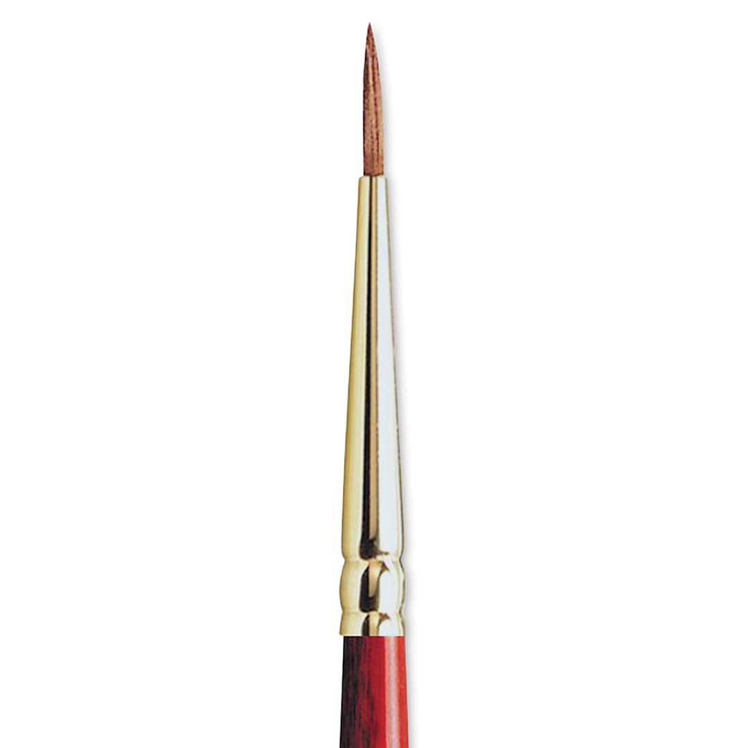 Open in modal - Winsor & Newton Sceptre Gold II Brush - Pointed Round, Short Handle, Size 0