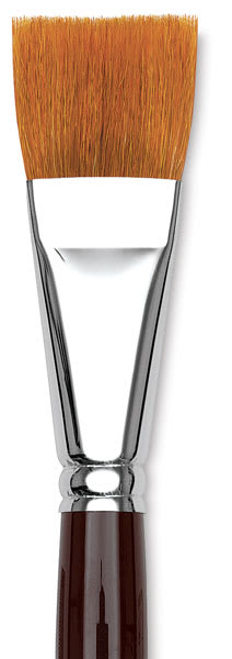 Open in modal - Blick Masterstroke Sabeline Blend Flat Wash - Closeup of Flat Wash Brush