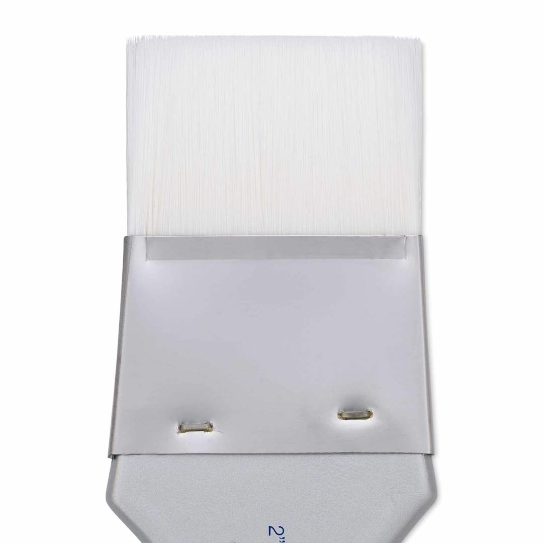 Open in modal - Silver Brush Silverwhite Synthetic Brush - Edgewater Wash, Short Handle, 2", close-up