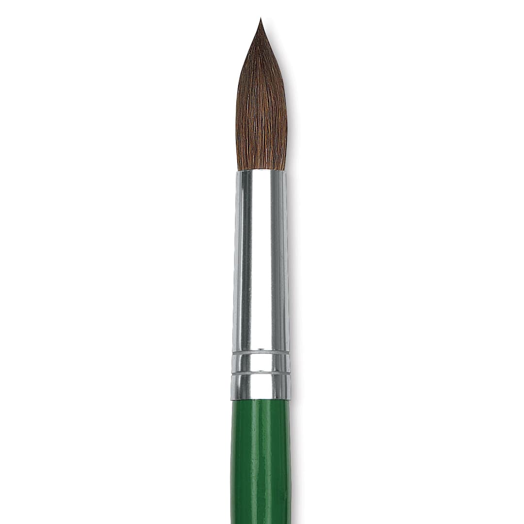 Open in modal - Blick Economy Pony Hair Brush - Round, Short Handle, Size 14 close-up