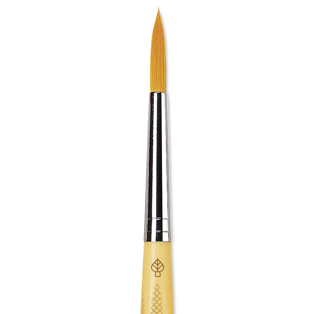 Open in modal - Da Vinci Junior Synthetic Brush - Round, Short Handle, Size 6 close-up