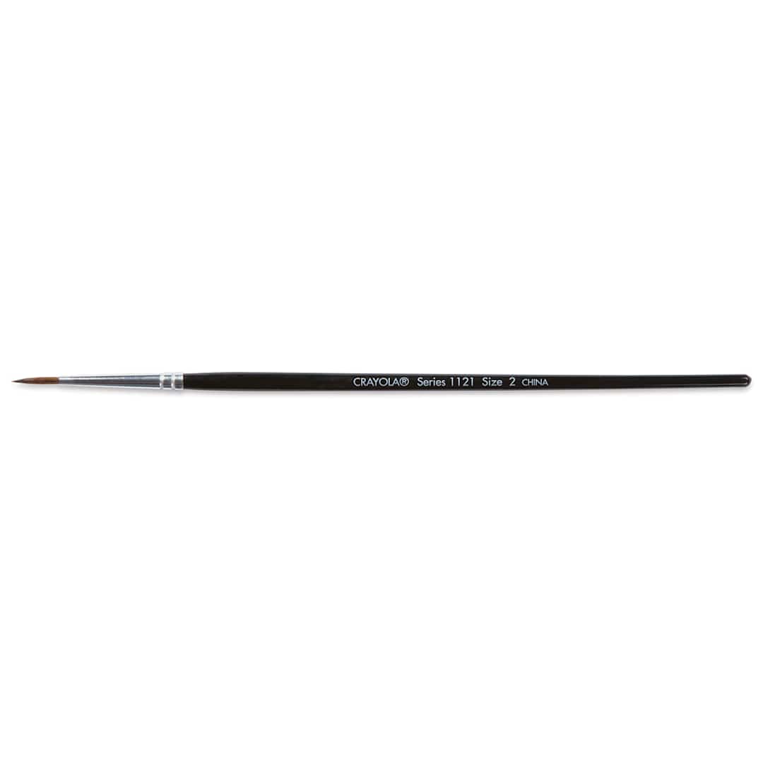 Open in modal - Crayola Wood Handle Watercolor Brush - Wood Handle, Size 2