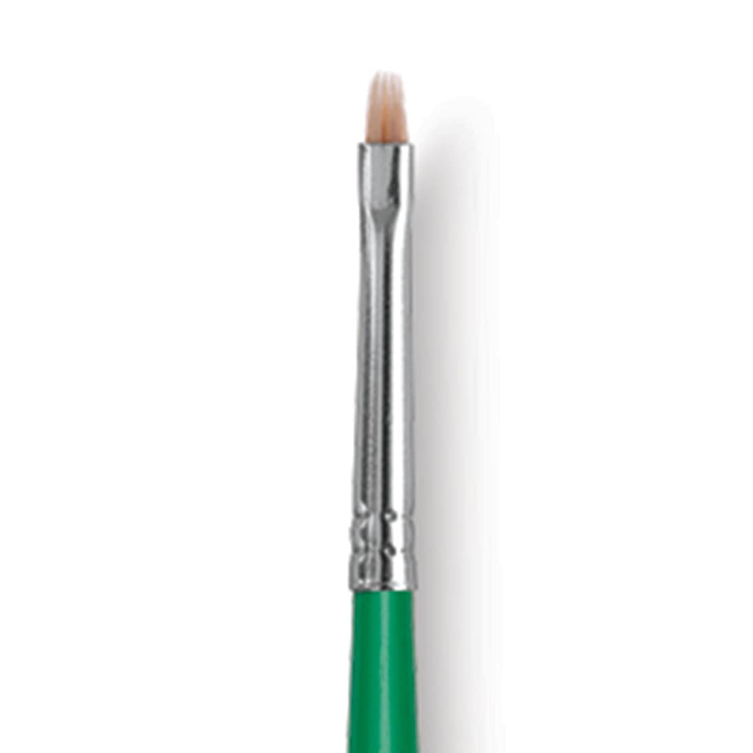 Open in modal - Blick Economy Golden Nylon Brush - Bright, Long Handle, Size 1