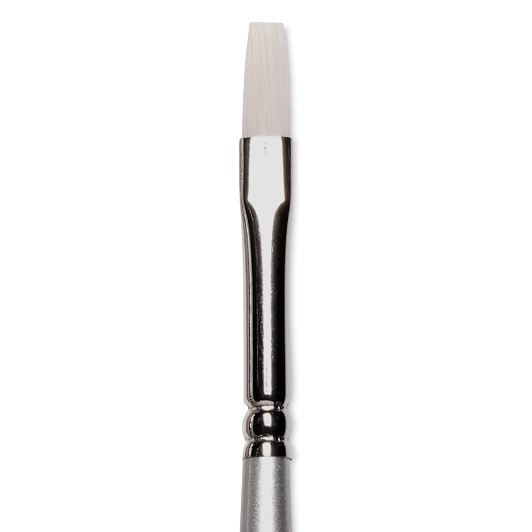 Open in modal - Winsor & Newton Artisan Brush - Flat, Long Handle, Size 2