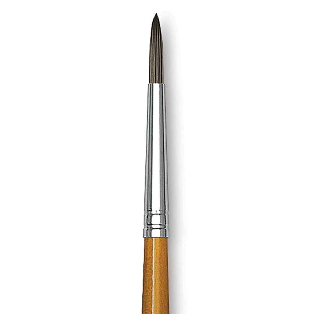 Open in modal - Isabey Isacryl Brush - Round, Long Handle, Size 0