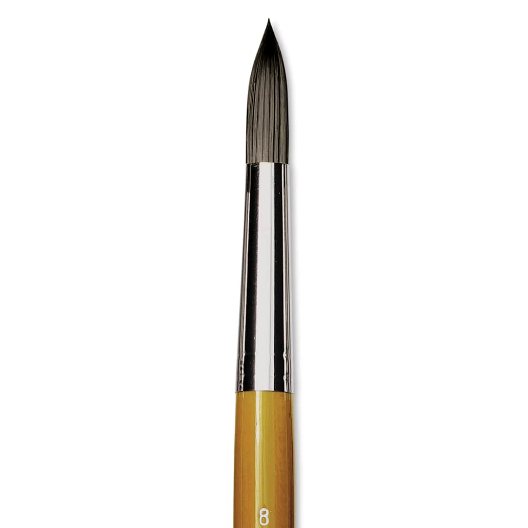 Open in modal - Isabey Isacryl Brush - Round, Long Handle, Size 8