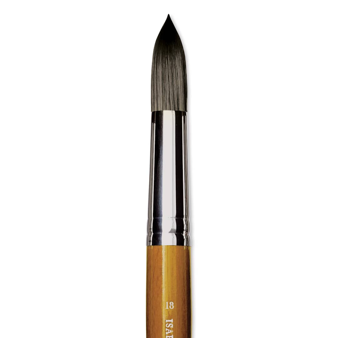 Open in modal - Isabey Isacryl Brush - Round, Long Handle, Size 18