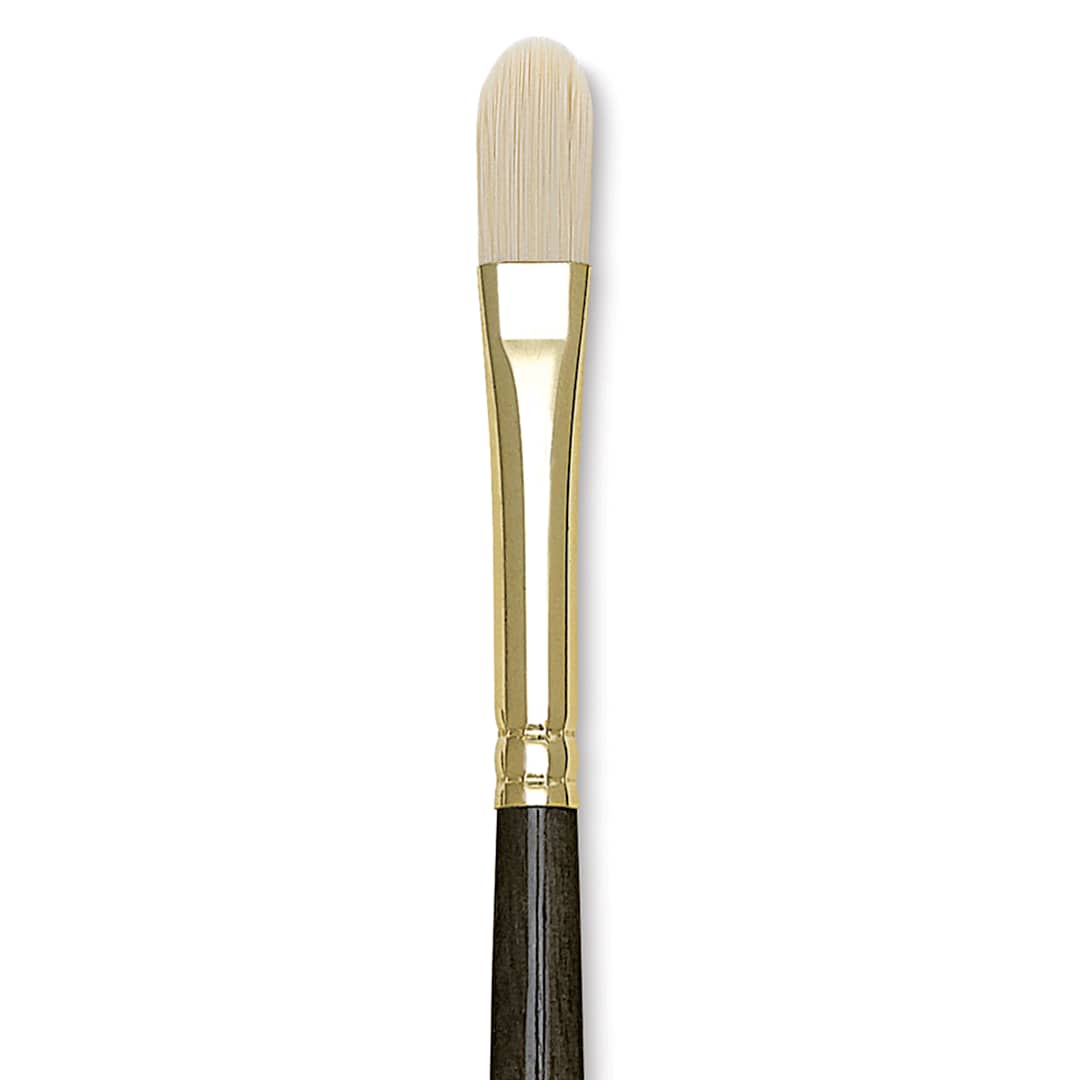 Open in modal - Princeton Series 6300 Dakota Synthetic Bristle Brush - Filbert, Long Handle, Size 2