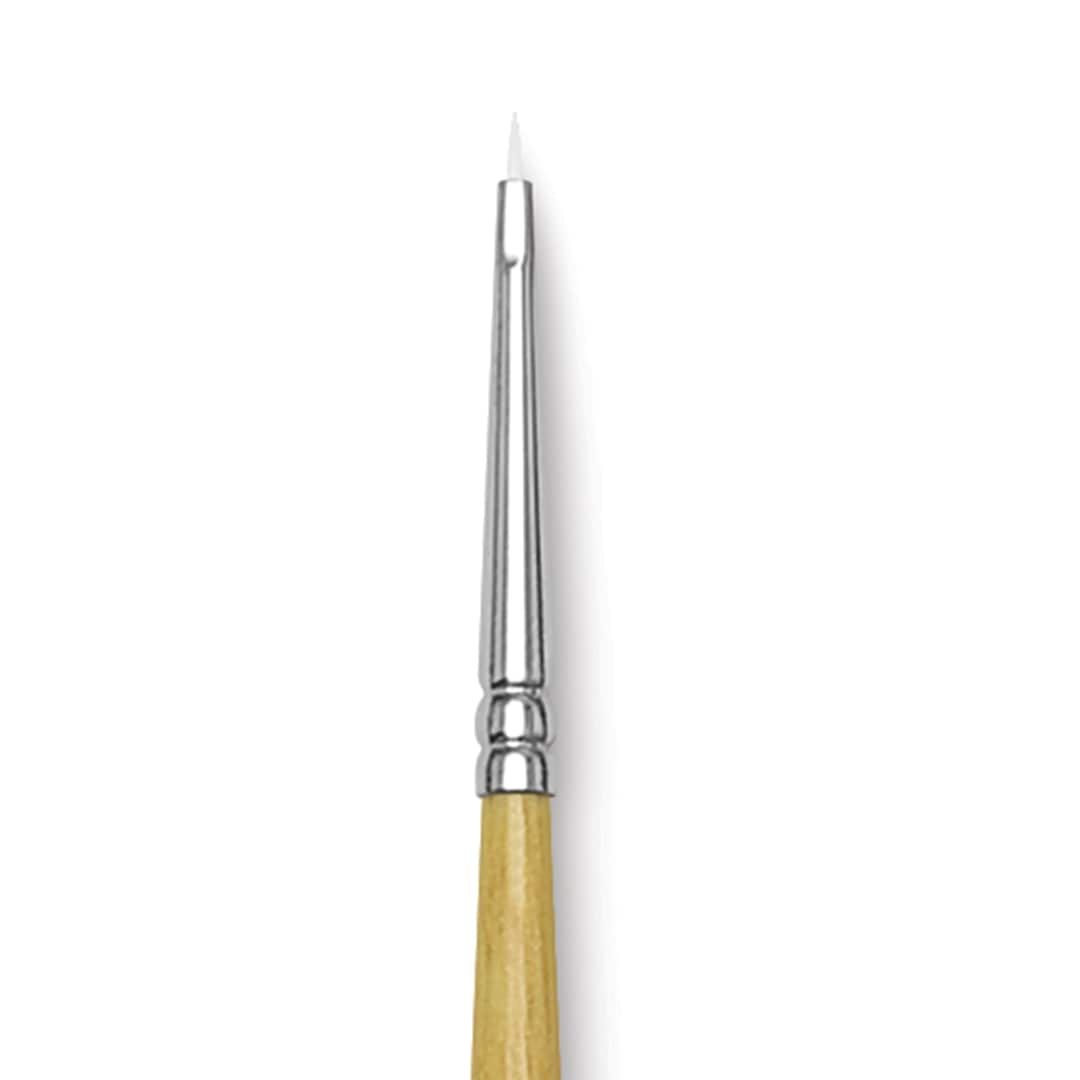 Open in modal - Blick Academic White Synthetic Brush - Bright, Size 0, close-up