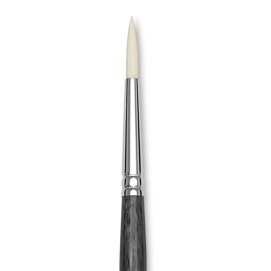 Open in modal - Blick Studio Synthetic Brush - Round, Long Handle, Size 6, close-up