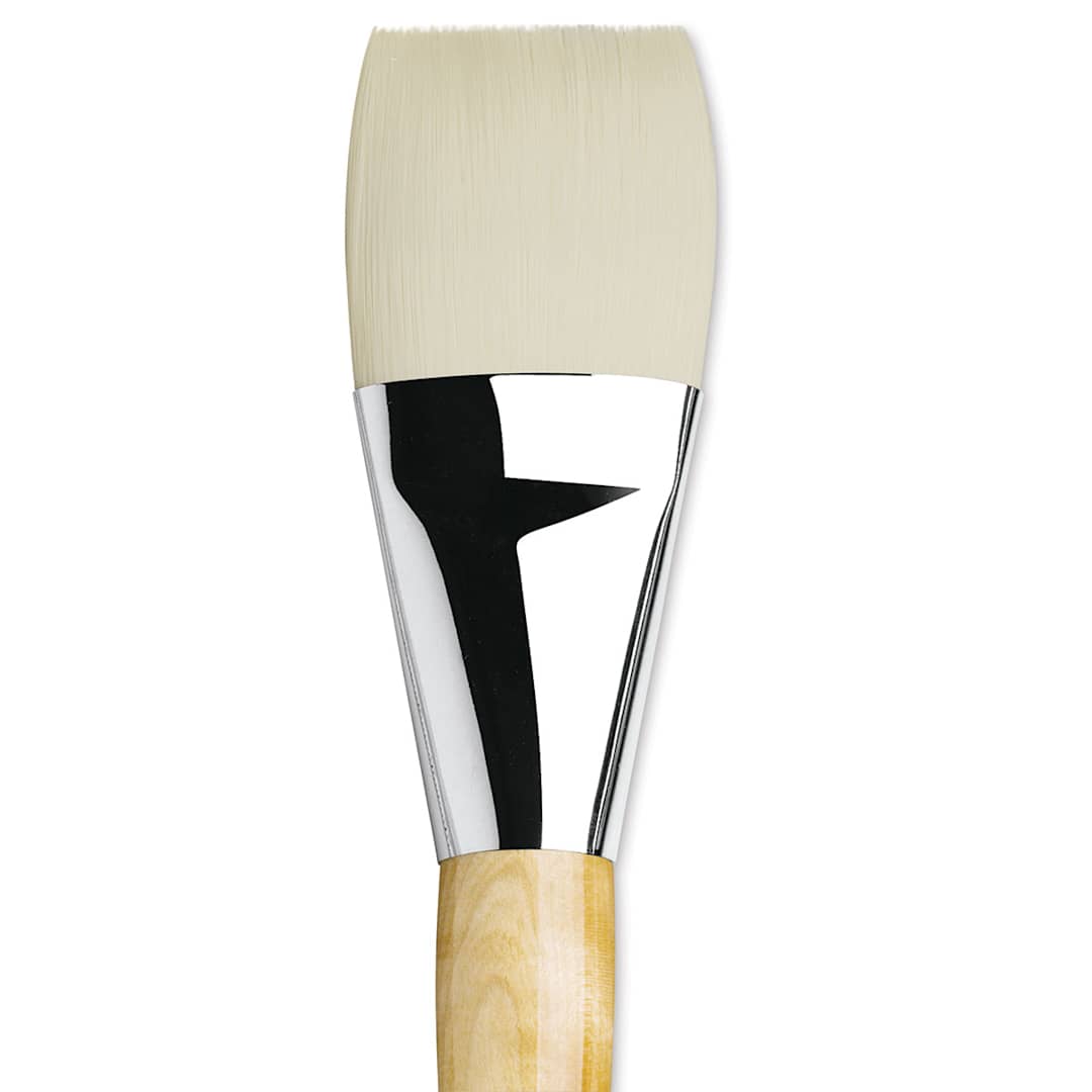 Open in modal - Da Vinci Top Acryl Synthetic Brush - Bright, Long Handle, Size 50 close up