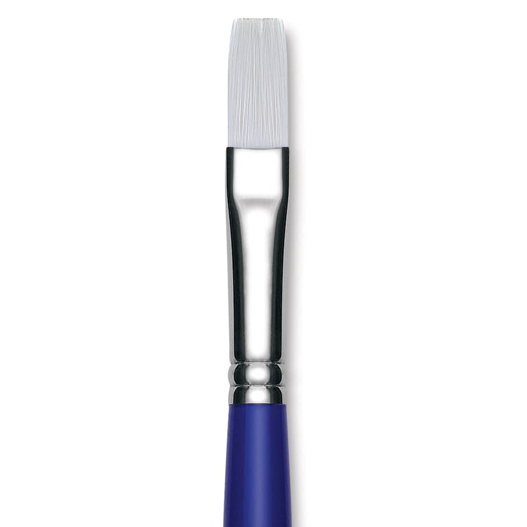 Open in modal - Blick Scholastic Wonder White Brush - Flat, Long Handle, Size 14 close up