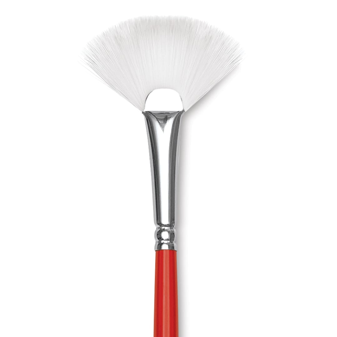 Open in modal - Winsor & Newton University Brush - Fan, Long Handle, Size 3