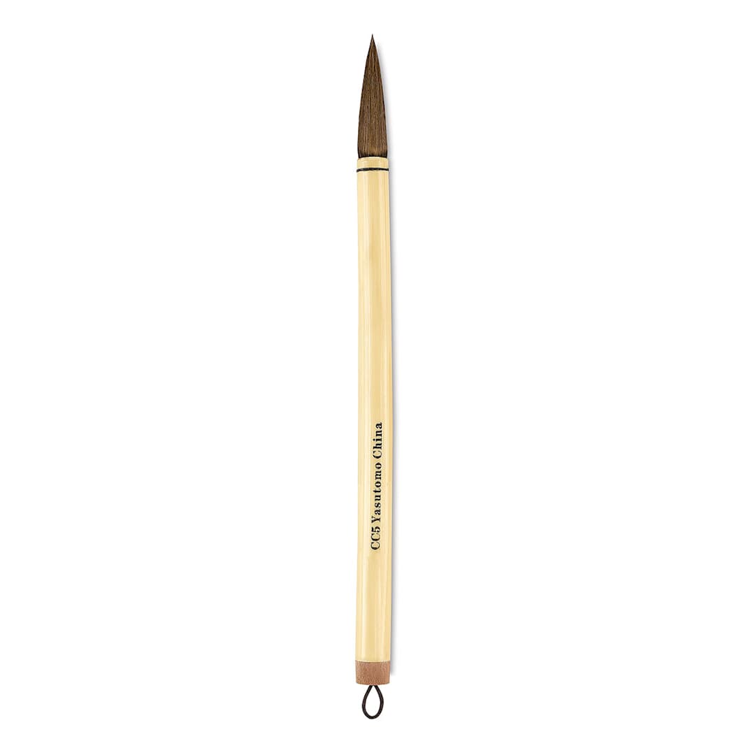 Open in modal - Yasutomo Bamboo Calligraphy Brush - Size 5