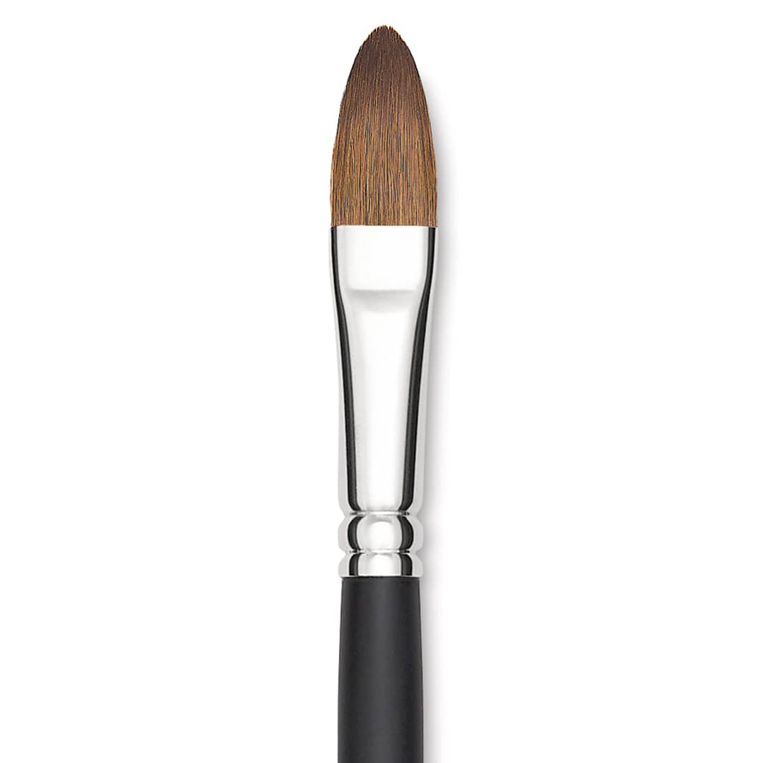 Open in modal - Blick Masterstroke Finest Red Sable Brush - Filbert, Size 14, Long Handle close-up