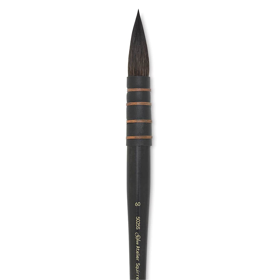 Open in modal - Silver Brush Atelier Quill Series Squirrel Brush - Size 60, Short Handle